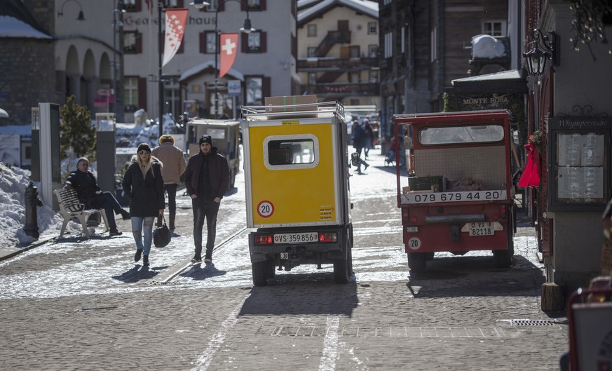 In Zermatt verkehren nur Elektromobile.