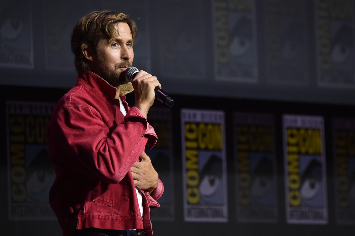 Ryan Gosling attends a panel for Marvel Studios during Comic-Con International on Saturday, July 25, 2026, in San Diego. (Photo by Richard Shotwell/Invision/AP)
Ryan Gosling