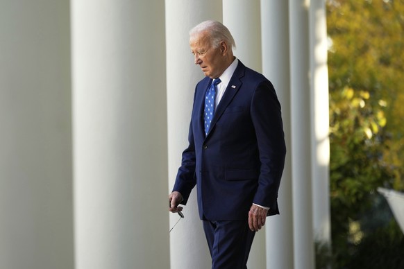 FILE - President Joe Biden walks out to speak in the Rose Garden of the White House in Washington, Nov. 26, 2024. (AP Photo/Ben Curtis, File)
Biden Cancer