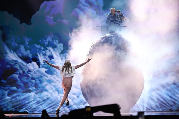 epa11322766 Windows95man representing Finland with the song ?No rules!? performs during the second rehearsal of the first semi-final of the Eurovision Song Contest (ESC) at Malmo Arena, in Malmo, Swed ...