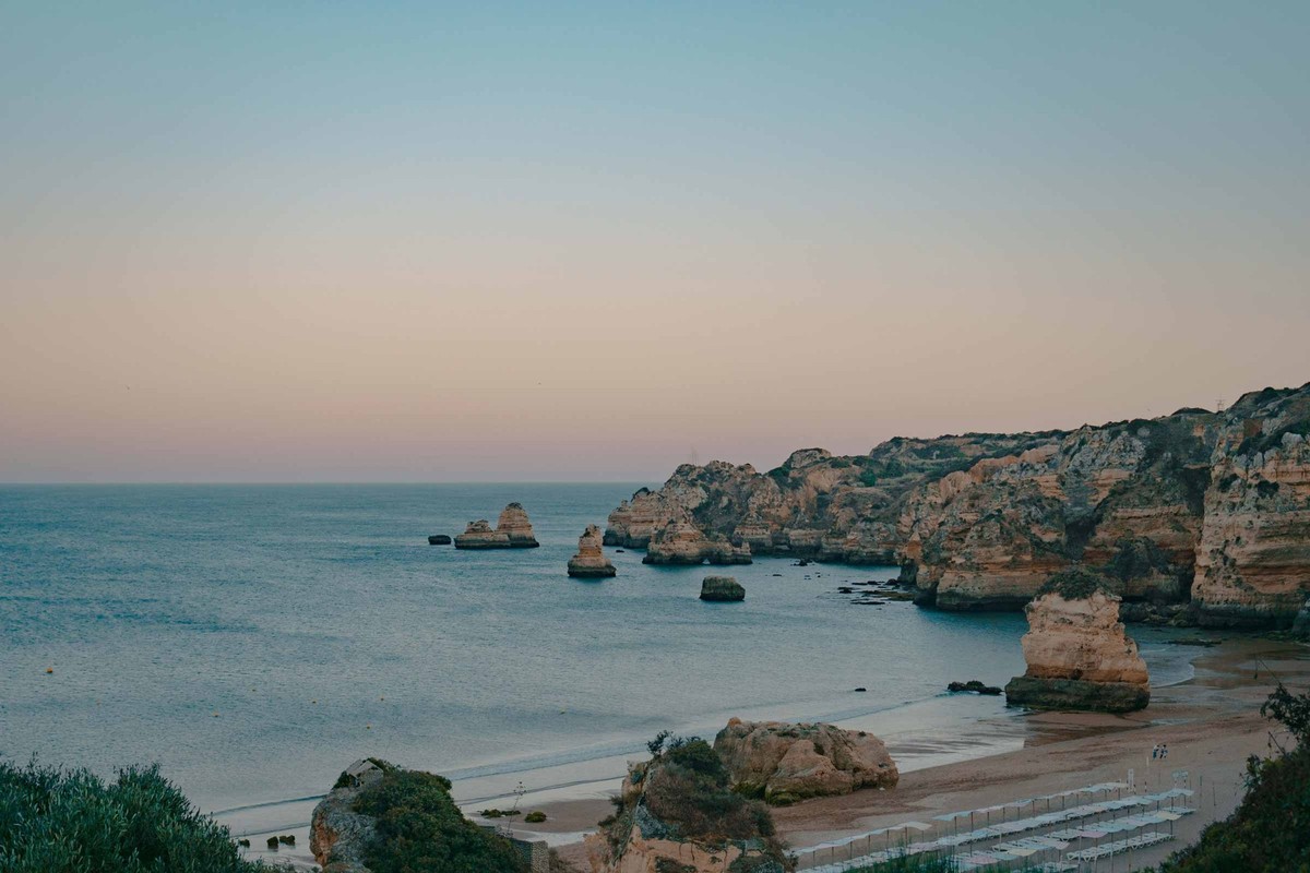 Südküste Portugals Algarve. Atlantik.