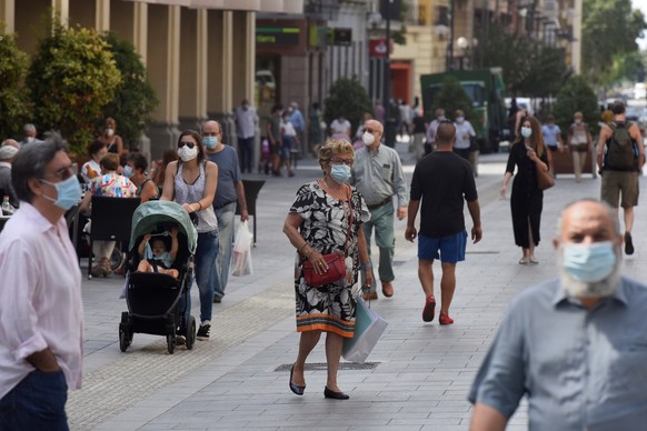 Wegen den steigenden Fallzahlen gilt in Aragonien seit Mitte Juli wieder eine Maskenpflicht im öffentlichen Raum. 
