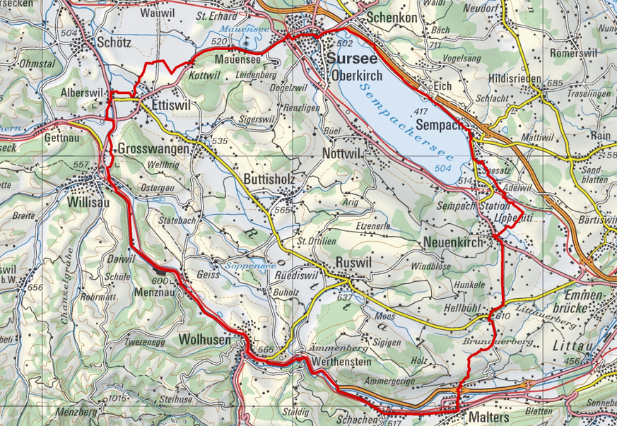 Die schönsten Velo-Ausflüge der Schweiz WILLISAU