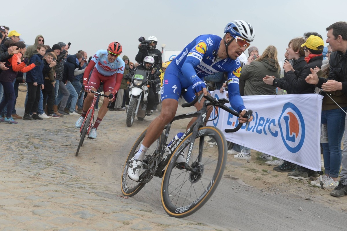 14-04-2019 Paris - Roubaix; 2019, Deceunick - Quickstep; Gilbert, Philippe; Carrefour De L arbre; PUBLICATIONxNOTxINxITAxFRA