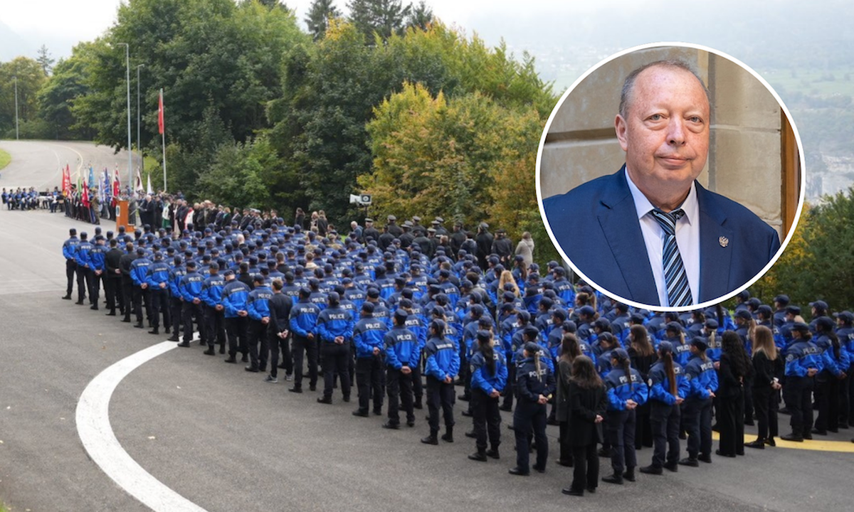 Igor Popov, consul russe de Genève, était présent à la cérémonie de remise des certificats de l'académie de police de Savatan.