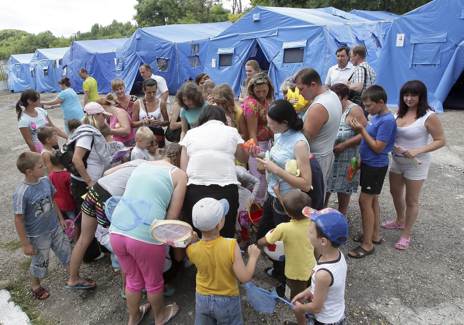 Flüchtlingscamp auf der Krim.