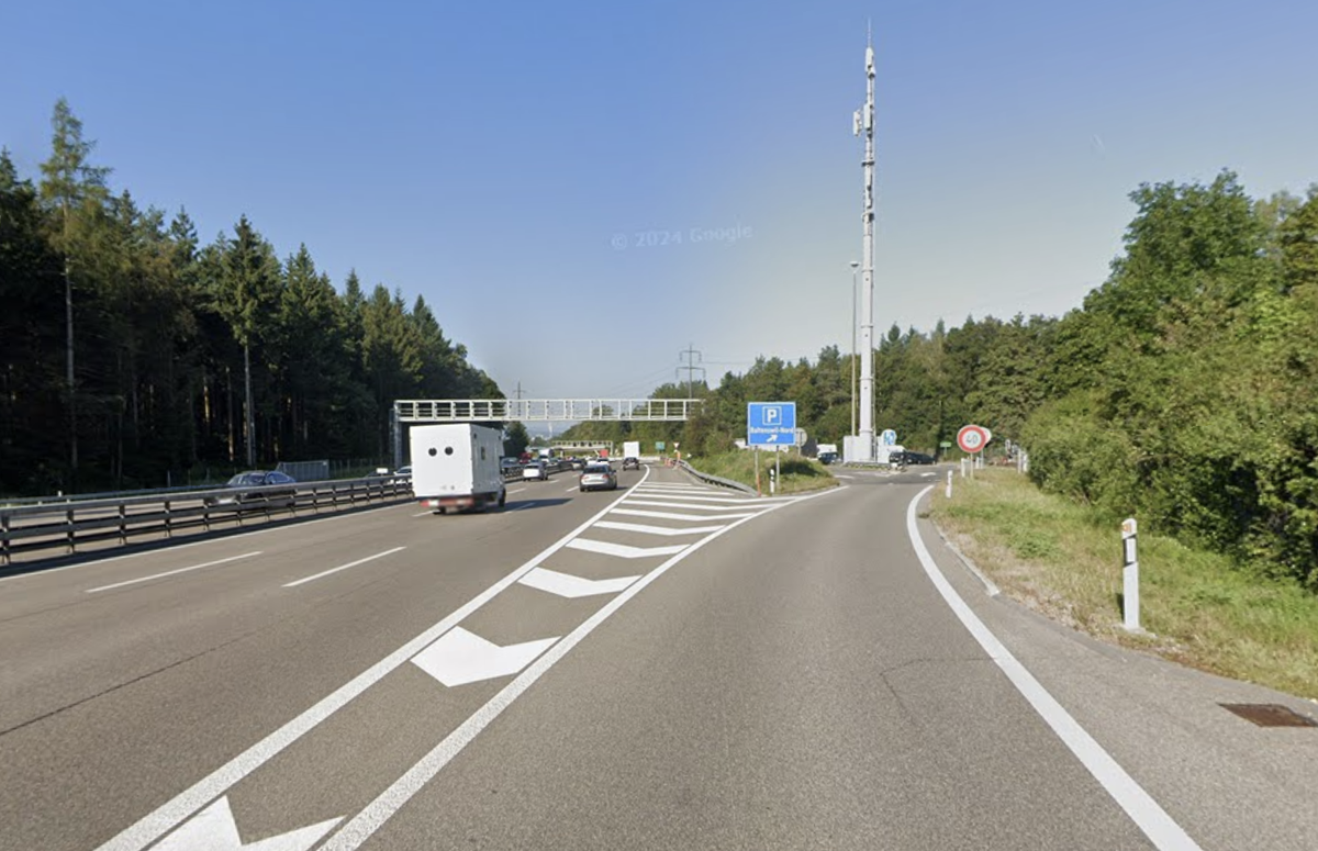 Viele Autofahrer nutzten den Rastplatz, um Stau zu vermeiden.