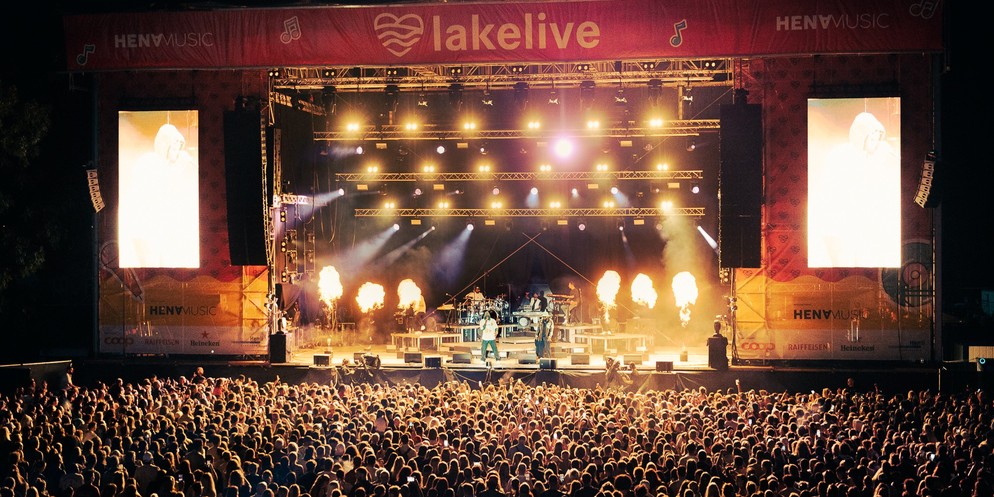 Die Bühne des Lakelive Festival in Biel