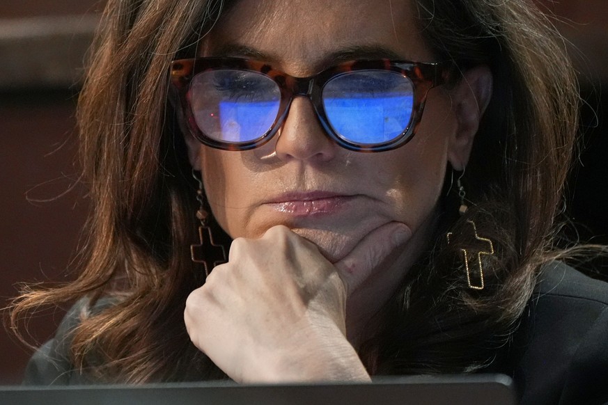 Rep. Nancy Mace, R-S.C., listens during a House Committee on Oversight and Government Reform markup business meeting about finding former President Bill Clinton and former Secretary of State Hillary R ...