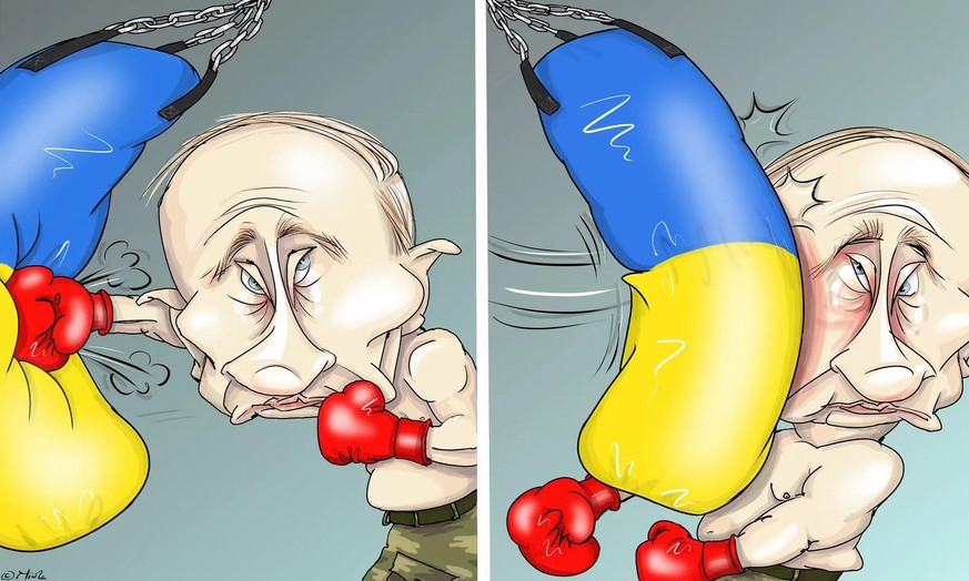 33 weitere Karikaturen, die perfekt zeigen, wie sich Putin in der Ukraine verzockt hat