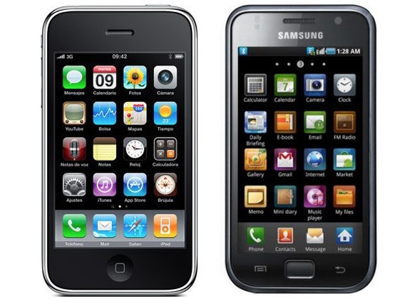 Das iPhone und das Galaxy S.