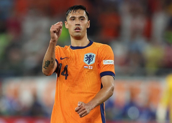 Dortmund, Germany, 10th July 2024. Tijjani Reijnders of Netherlands during the UEFA European Championships semi final match at BVB Stadion, Dortmund. Picture credit should read: Paul Terry / Sportimag ...