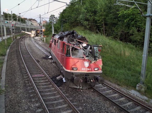 St.Gallen Unfall Gleis