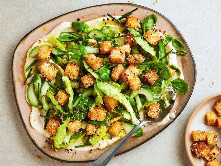 Ixta Belfrage’s vegan recipe for miso ‘caesar’ salad with sesame-maple croutons

https://www.theguardian.com/food/2022/apr/02/ixta-belfrage-vegan-recipe-miso-caesar-salad-sesame-maple-croutons#img-1
