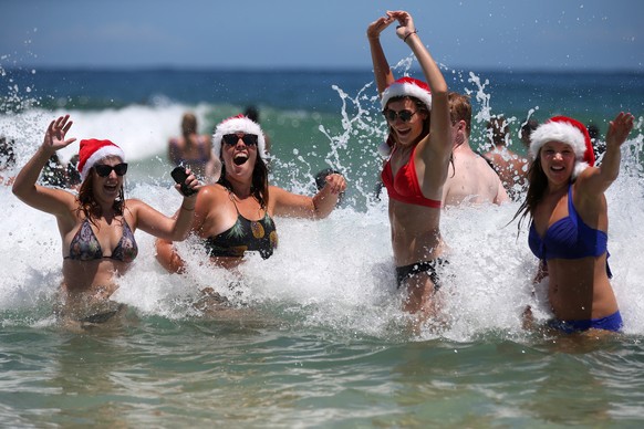 Den Menschen in Australien geht es gut: 30 Grad an Weihnachten.