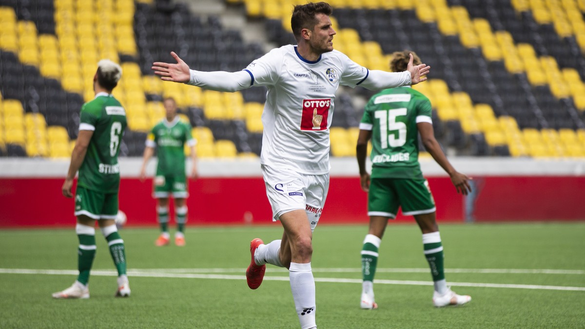Luzerns Pascal Schuerpf jubelt nach seinem Tor zum 1-3 im Schweizer Fussball Cup Final zwischen dem FC St. Gallen und dem FC Luzern, am Pfingstmontag, 24. Mai 2021, im Stadion Wankdorf in Bern. (KEYST ...