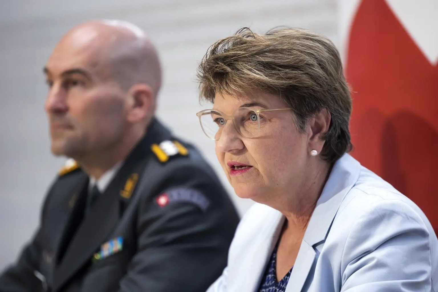 Bundesrätin Viola Amherd blieb der Truppenübung «Pilum 22» fern. Zum Ärger einiger Armeeangehöriger.