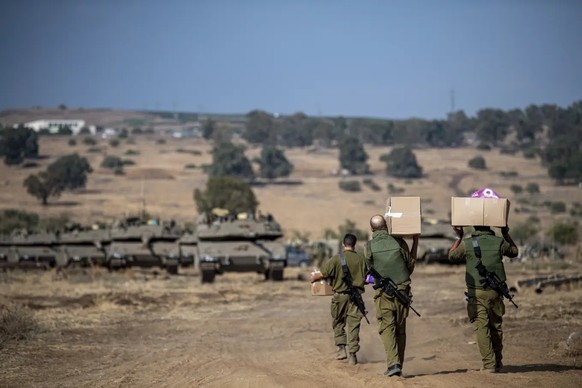 Gegen die Bedrohung der Hisbollah: Israelische Truppen an der Grenze zum Libanon im Norden.