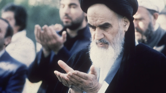 Gründer der Islamischen Republik und politischer Ziehvater von Ali Chamenei: Ajatollah Ruhollah Chomeini auf einer Aufnahme von 1978.