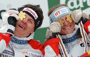 An der letzten WM in St. Moritz holten die Kostelic-Geschwister Ivica und Janica im Jahr 2003 gemeinsam drei Goldmedaillen.