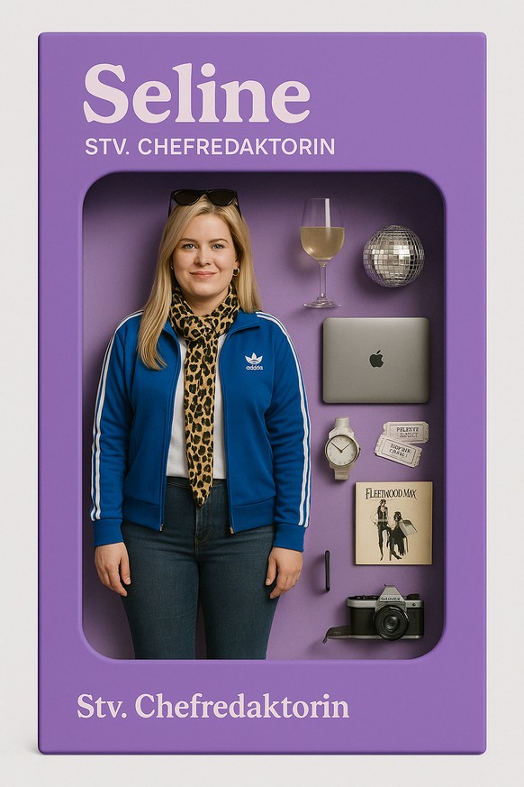 Seline als Actionfigur.