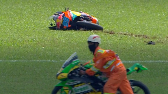 Noah Dettwiler José Antonio Rueda Unfall Sepang