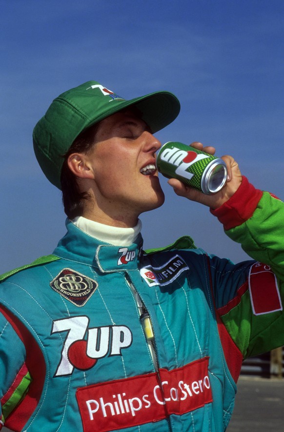 Michael Schumacher als 7up-Model.