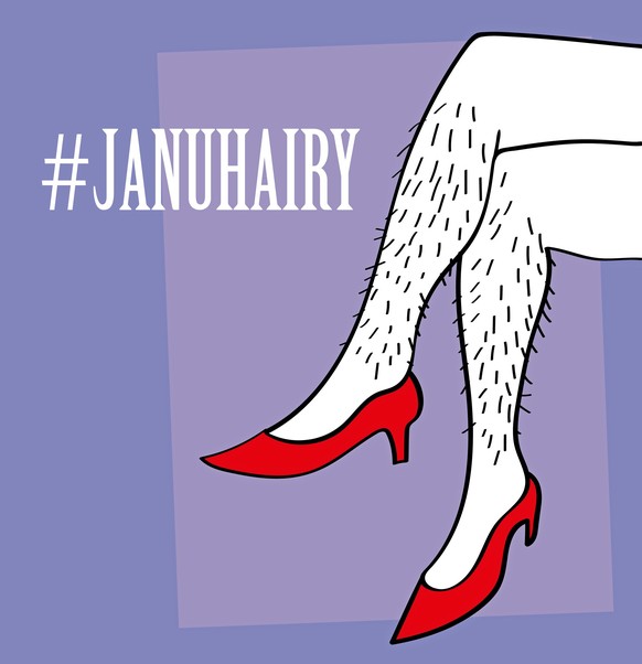 JanuHairy January New Year Resolutions