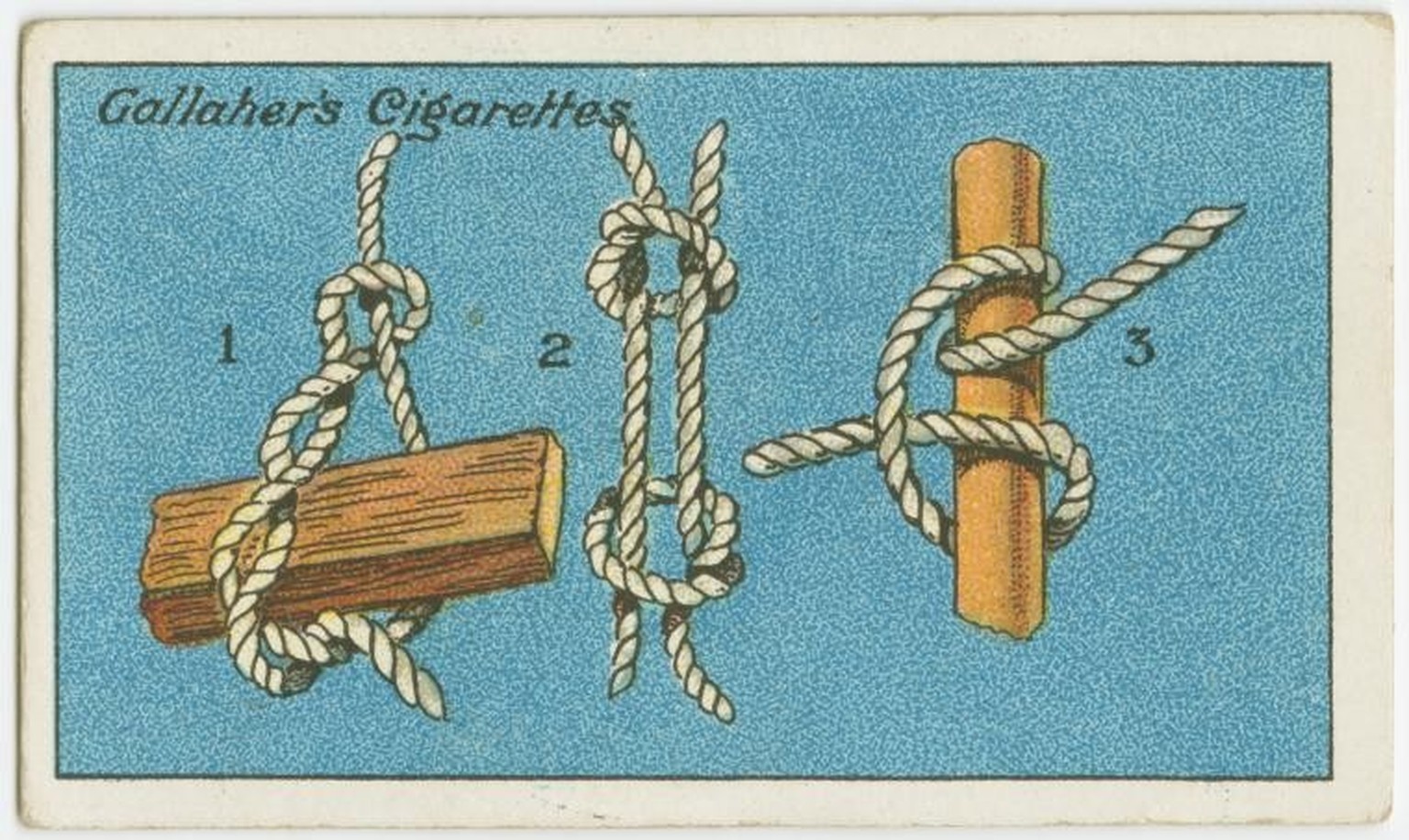 Gallaher-Lifehacks: Drei nützliche Knoten
https://digitalcollections.nypl.org/items/510d47e4-7adb-a3d9-e040-e00a18064a99