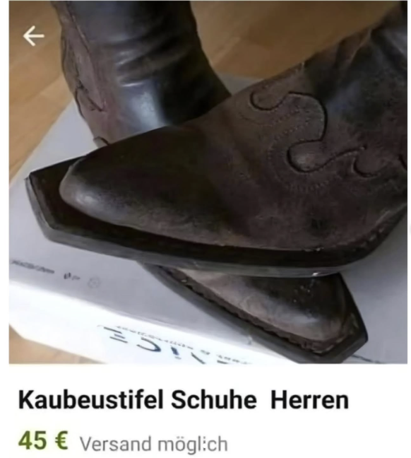 Die lustigsten Fails der Woche: Inserat für Schuhe
