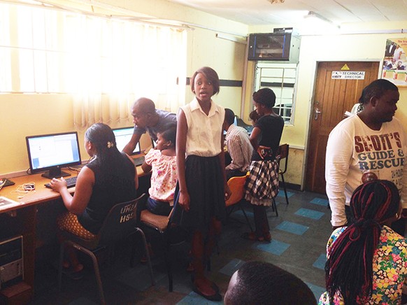 Der Newsroom des UNZA-Radios an der Universität von Sambia. Dieser erhielt im Oktober unerwünschten Besuch eines Ministers.