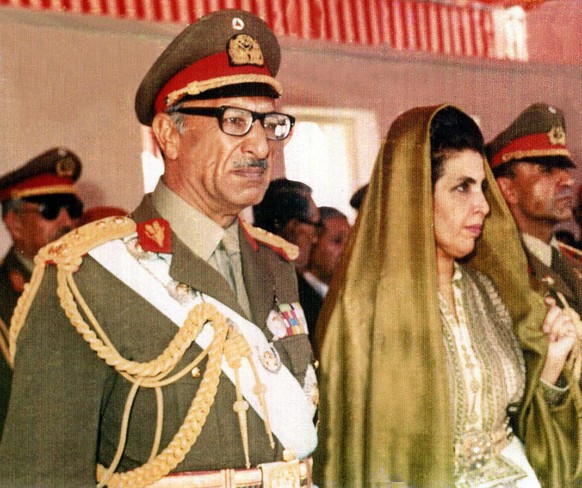 AFGHANISTAN ZAHIR SCHAH
This undated photo shows the Afghan King Zaher Shah next to his wife Homaira during a ceremony in Kabul. Homaira Shah, the former queen of Afghanistan and wife of the ex-monarc ...