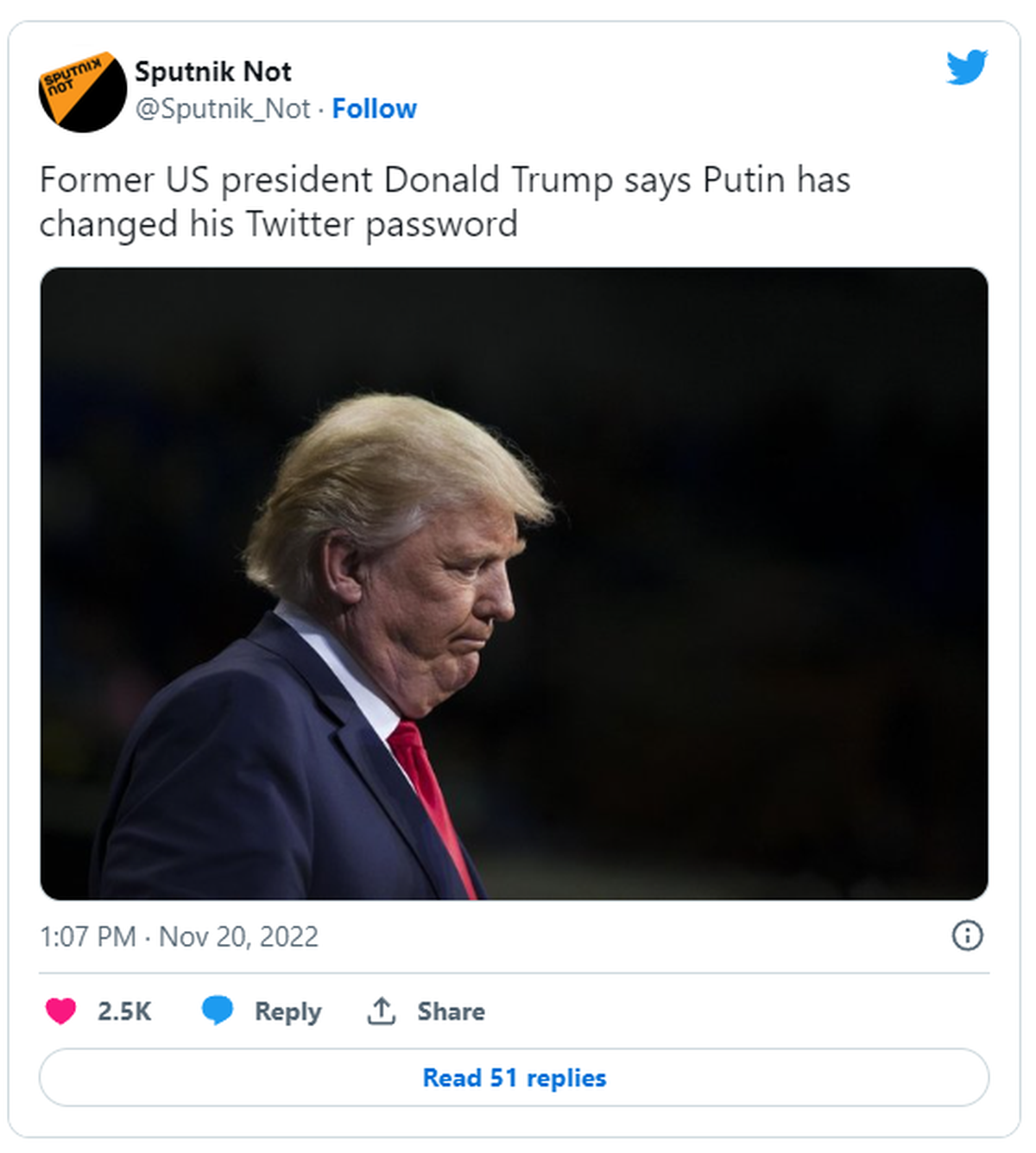 Elon Musk hat Donald Trumps Twitter-Profil entsperrt.
