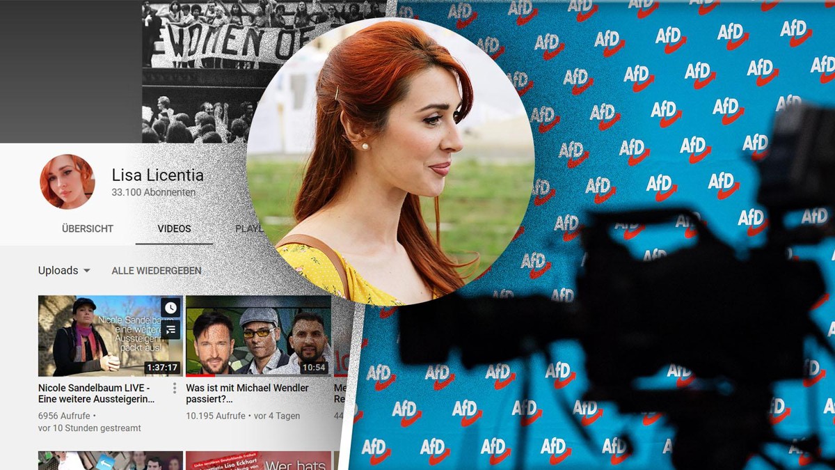 Bewegung der Neuen Rechten, Islamkritik, Fremdenfeindlichkeit: Mit ihren YouTube-Videos propagierte Lisa Licentia die Botschaft der rechtspopulistischen Partei AfD.