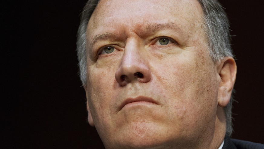 FILE - In the May 11, 2017 file photo, CIA Director Mike Pompeo listens while testifying on Capitol Hill in Washington. Trump ousted Rex Tillerson as secretary of state Tuesday, making a surprise Twit ...