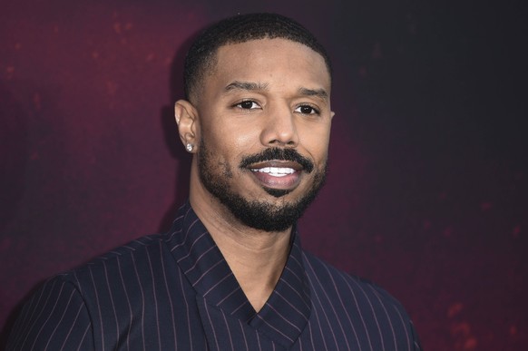 Michael B. Jordan bei der Premiere des Kinofilms Sinners / Blood &amp; Sinners im Cineworld Leicester Square. London, 14.04.2025 *** Michael B Jordan at the premiere of the movie Sinners Blood Sinners ...
