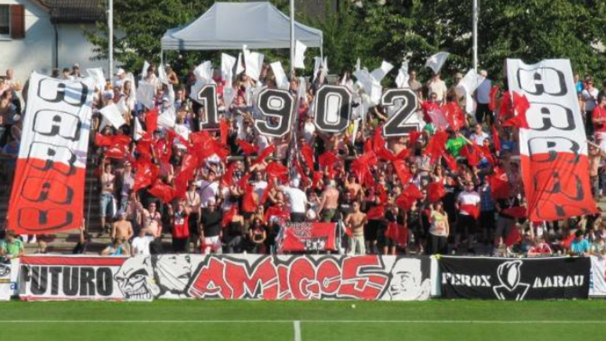 Die Hardcorefans der «Szene Aarau».