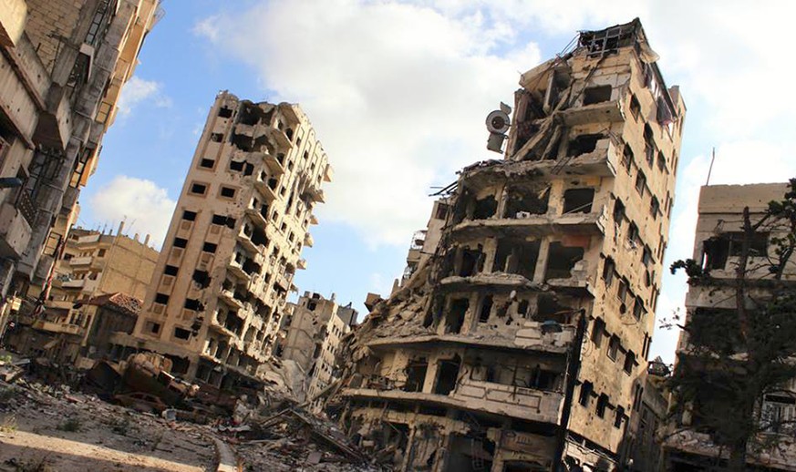 Die Jahre des Bürgerkriegs haben Spuren hinterlassen: Homs im Juli 2013.