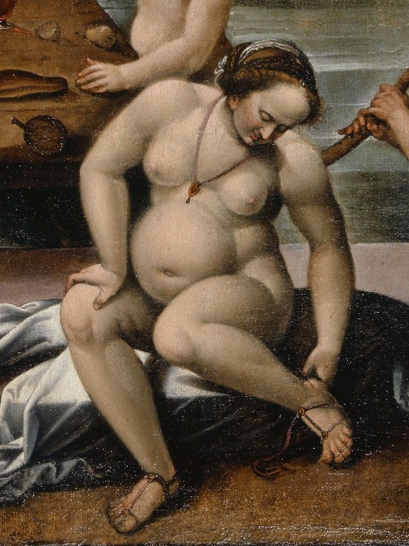 Schwangere Frau Hans Bocks Das Bad zu Leuk, 1597.
https://sammlungonline.kunstmuseumbasel.ch/eMP/eMuseumPlus?service=ExternalInterface&amp;module=collection&amp;objectId=1067&amp;viewType=detailView