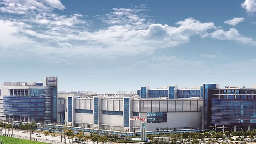 The headquarters of the Chinese chip manufacturer SMIC in Shanghai.