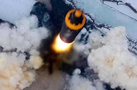 Dieses Foto soll die Rakete kurz nach dem Start zeigen.
