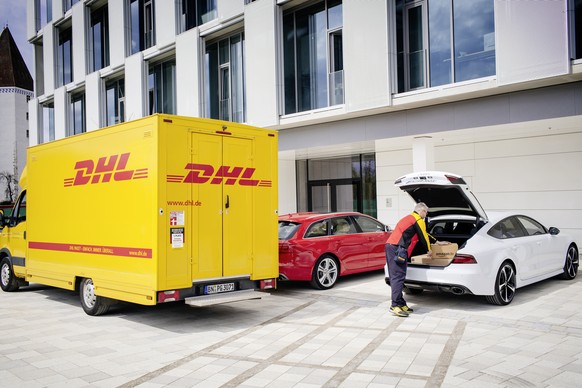 Auch das deutsche Unternehmen DHL verzeichnet weniger Aufträge. 