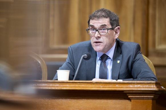Jakob Stark, SVP-TG, spricht waehrend der Wintersession der Eidgenoessischen Raete, am Donnerstag, 12. Dezember 2024 im Staenderat in Bern. (KEYSTONE/Anthony Anex)