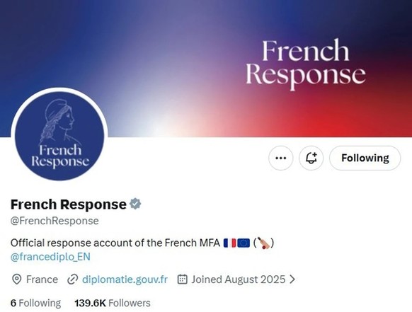 So sieht der Account im Kampf gegen Desinformation aus.