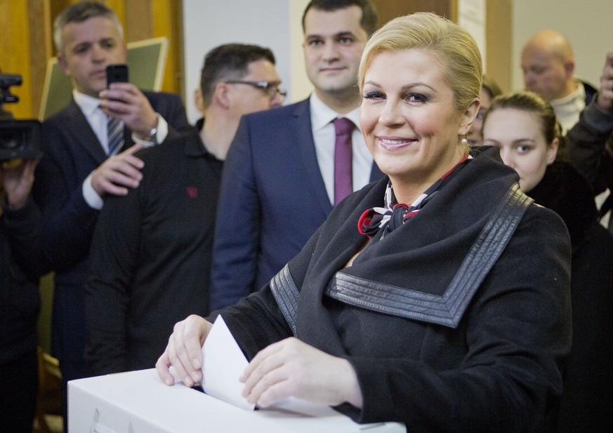 Die Konservative Kolinda Kitarovic ist neue kroatische Staatspräsidentin.