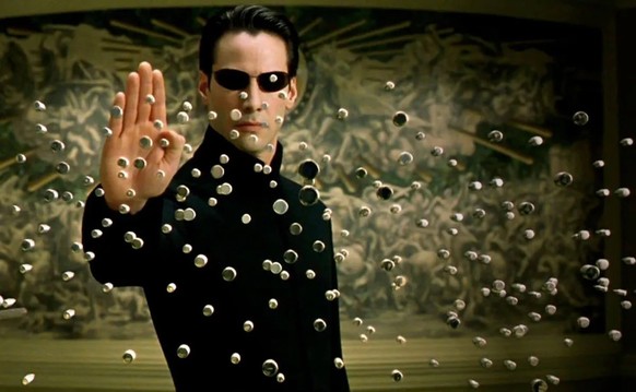 Keanu Reeves als Neo im Sci-Fi-Film «Matrix».