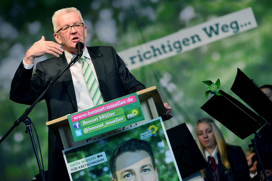 Historischer Wahlerfolg für die Grünen: Baden-Württembergs Ministerpräsident Kretschmann.