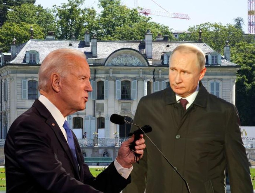 Joe Biden und Wladimir Putin werden sich am Mittwoch in Genf treffen.