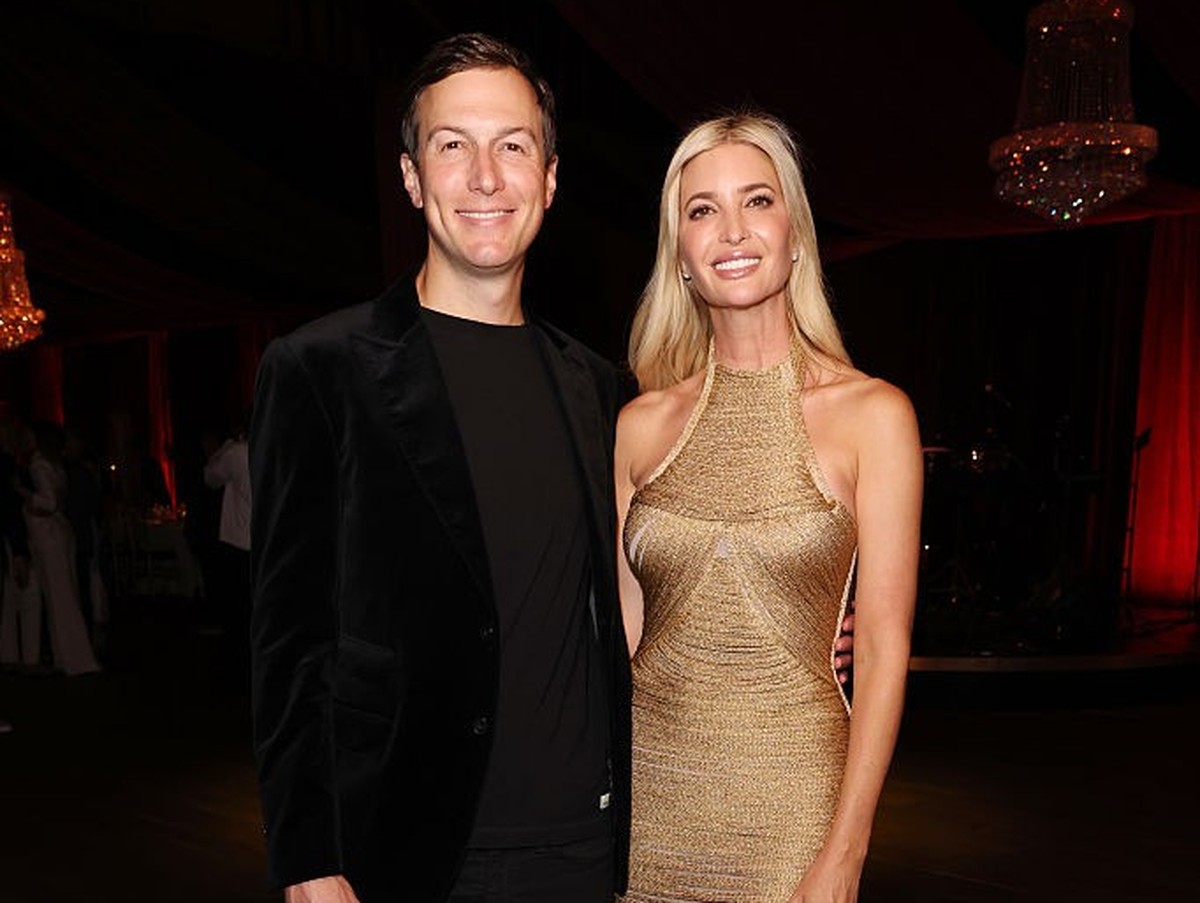 MIAMI BEACH, FLORIDA - MAY 03: (L-R) Jared Kushner and Ivanka Trump attend Amex x CARBONE BEACH 2025 on May 03, 2025 in Miami Beach, Florida. (Photo by Alexander Tamargo/Getty Images for Amex x Carbon ...