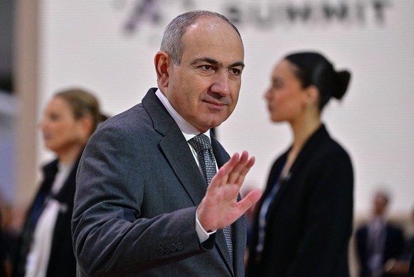 Arrivals for the second day of the summit for action on artificial intelligence AI at the Grand Palais in Paris Armenias Prime Minister Nikol Pashinyan arrives for the second day of the summit for act ...